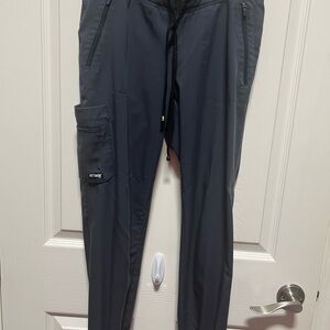 Grey's Anatomy charcoal grey Jogger scrubs.